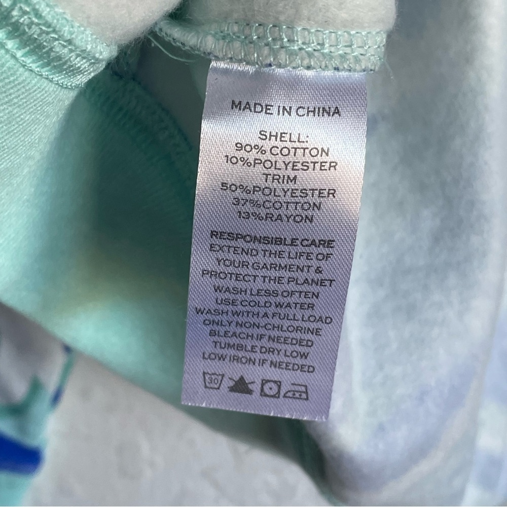 Hill House The Allie Zip-Up Ocean Kaleidoscope Hoodie Jacket NWT - Picture 11 of 14